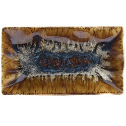 6 ASSIETTES RECTANGULAIRES 35X20CM REEF OYSTER