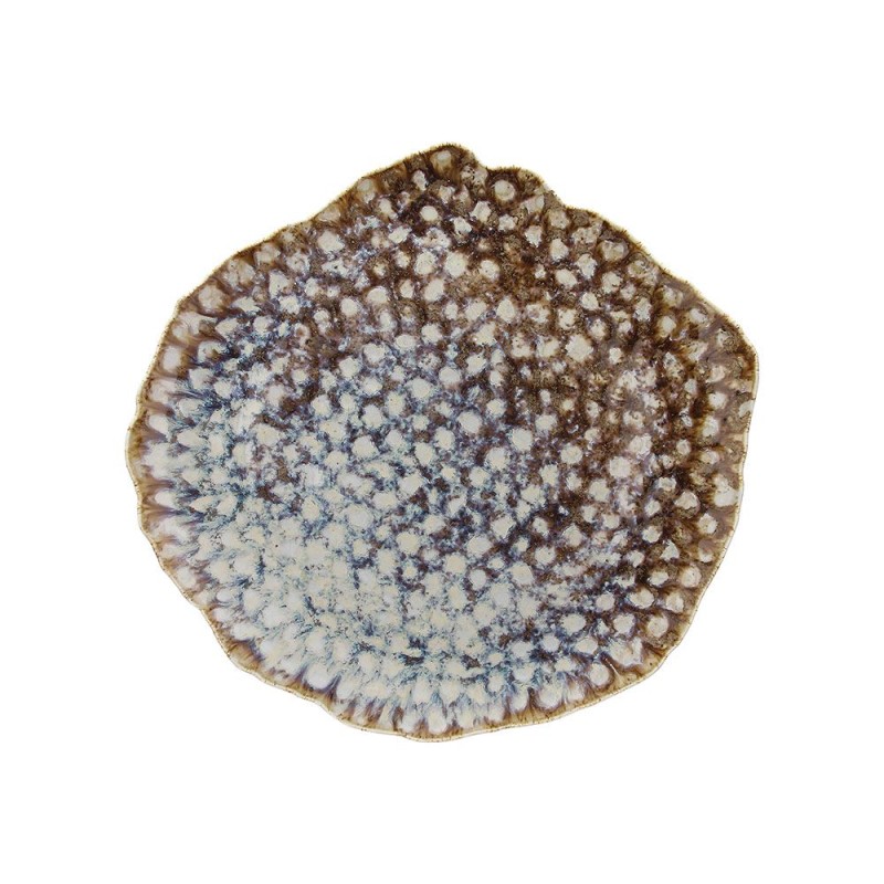 3 ASSIETTES PLATES 29X28CM REEF MARINE