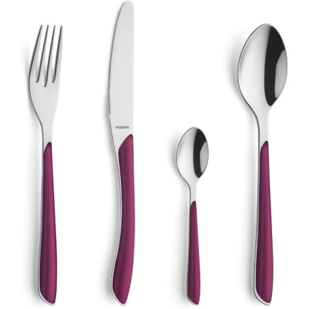 6 FOURCHETTES DE TABLE PRISMA FRAMBOISE