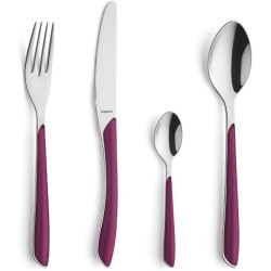 6 CUILLERES DE TABLE PRISMA FRAMBOISE