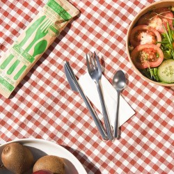 50 KITS COUVERTS 3 PIECES JETABLE