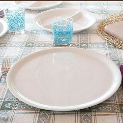 6 ASSIETTES A PIZZA NAPOLI 31 CM-BLANCHES