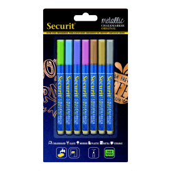 FEUTRE-CRAIE A ENCRE LIQUIDE SECURIT - COLORE X7