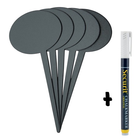 SILHOUETTE BULLE ARDOISE  SECURIT- LOT DE 5