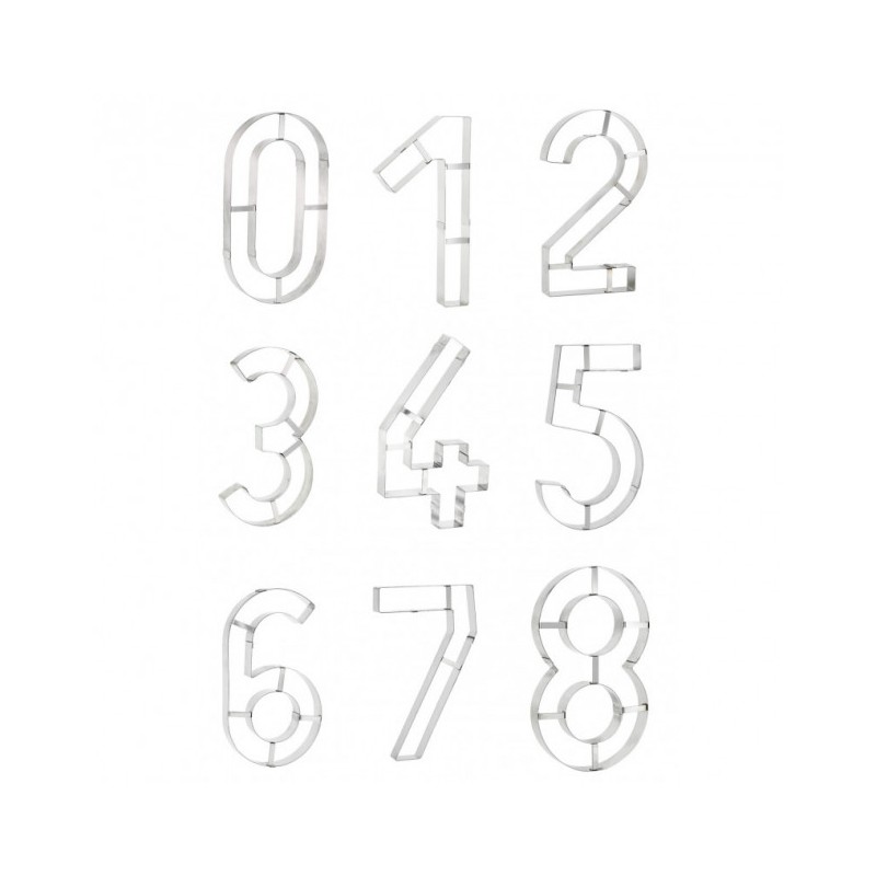 DECOUPOIR CHIFFRE INOX N°3 NUMBER CAKE