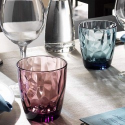 6 GOBELETS DIAMOND 30CL-COULEUR VIOLET