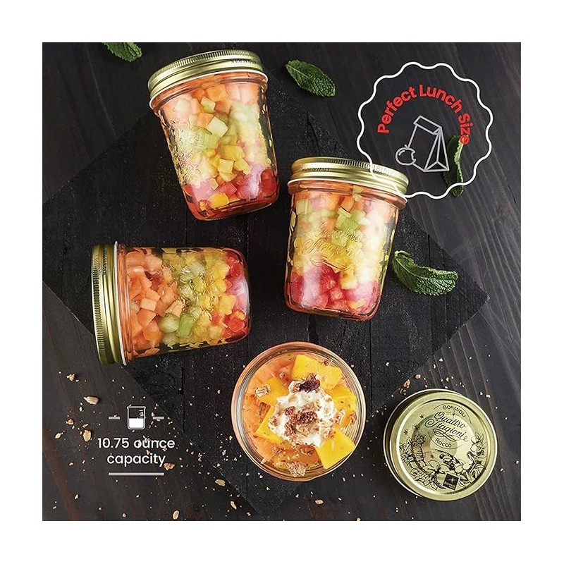 12 Bocaux hermétiques 32cl - Quattro Stagioni