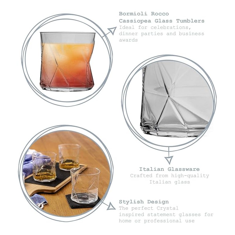 12 VERRES CASSIOPEA 32 CL TRANSPARENT