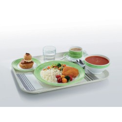 6 BOLS RESTAURANT EMPILABLES BRUSH VERT