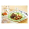 6 ASSIETTES PLATES 19.5CM VERT