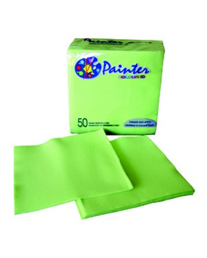 1200 SERVIETTES OUATE POINT A POINT 38X38 VERT ANIS