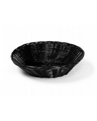 CORBEILLE RONDE 20CM POLYPROPYLENE NOIRE