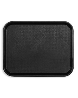 40 PLATEAUX FAST FOOD- NOIR- 46X36CM