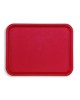 45 PLATEAUX FAST FOOD ROUGES 35 X 27.2 CM