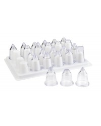 24  DOUILLES ASSORTIES ACRYLIQUE