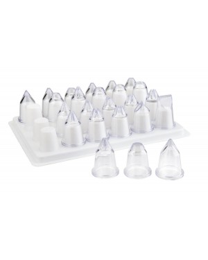 24  DOUILLES ASSORTIES ACRYLIQUE