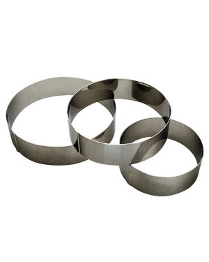 CERCLE À VACHERIN INOX DIAMÈTRE 280x60 MM