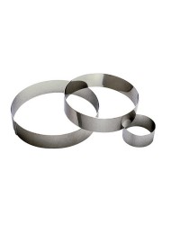 CERCLE À MOUSSE INOX DIAMÈTRE 80x45 MM