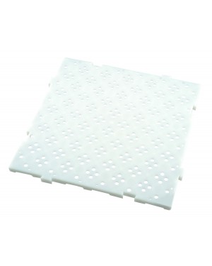 Caillebotis nid d’abeille blanc 50x50x22