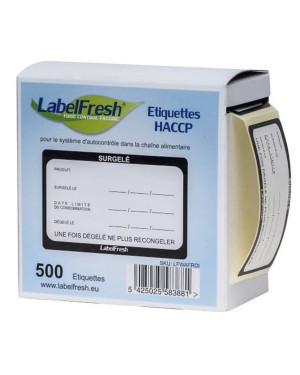Étiquettes surgelées