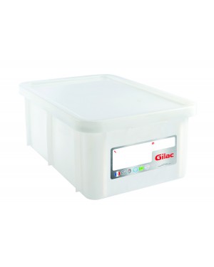 Bac alimentaire 35L blanc avec couvercle