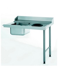 Table d'entrée raccordable à gauche -avec bac et TVD