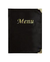 BASIC PROTEGE-MENUS A4 NOIR