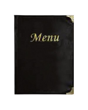 BASIC PROTEGE-MENUS A4 NOIR
