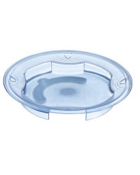12 Assiettes creuses ronde bleue diamètre 23.6cm