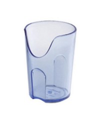 25 Gobelets bleus à découpe nasale 16cl