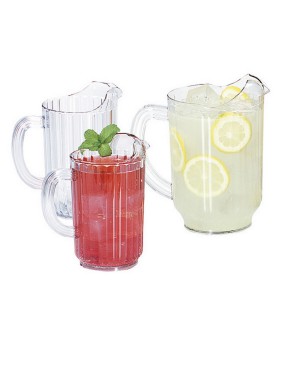 Pichet  1L transparent nervuré