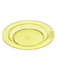 Assiette 1/2 creuse diamétre18 couleur jaune