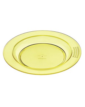 Assiette 1/2 creuse diamétre18 couleur jaune