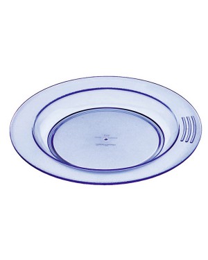 Assiette 1/2 creuse diamétre 23 couleur bleue