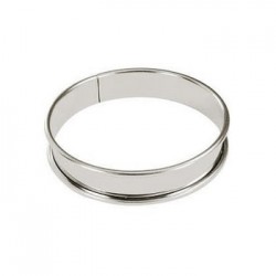 CERCLE À TARTE EN FER BLANC DIAMÈTRE 20 CM