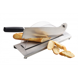 Coupe pain sur socle et lame en acier