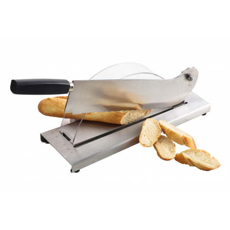 Coupe pain sur socle et lame en acier