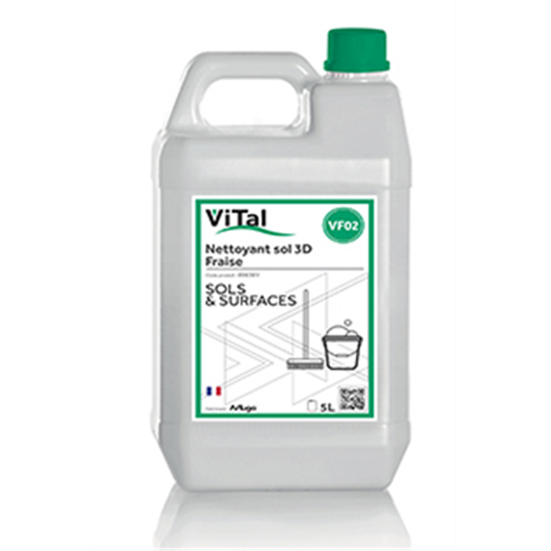 BIDON DE 5L Vital sol 3D fraise 5L