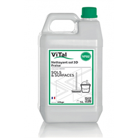 BIDON DE 5L Vital sol 3D fraise 5L