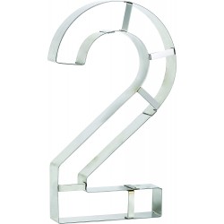 DECOUPOIR CHIFFRE INOX N°2 NUMBER CAKE