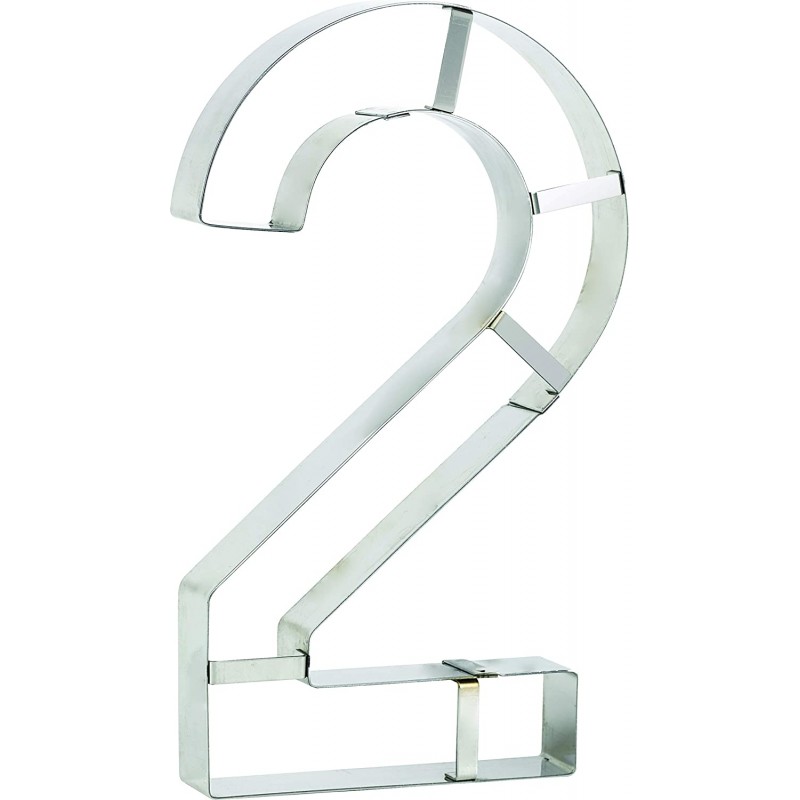 DECOUPOIR CHIFFRE INOX N°2 NUMBER CAKE