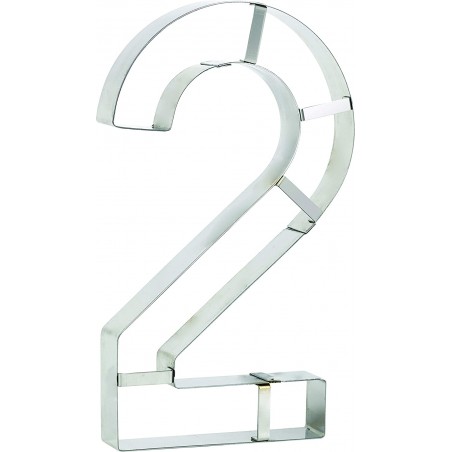 DECOUPOIR CHIFFRE INOX N°2 NUMBER CAKE