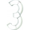 DECOUPOIR CHIFFRE INOX N°3 NUMBER CAKE