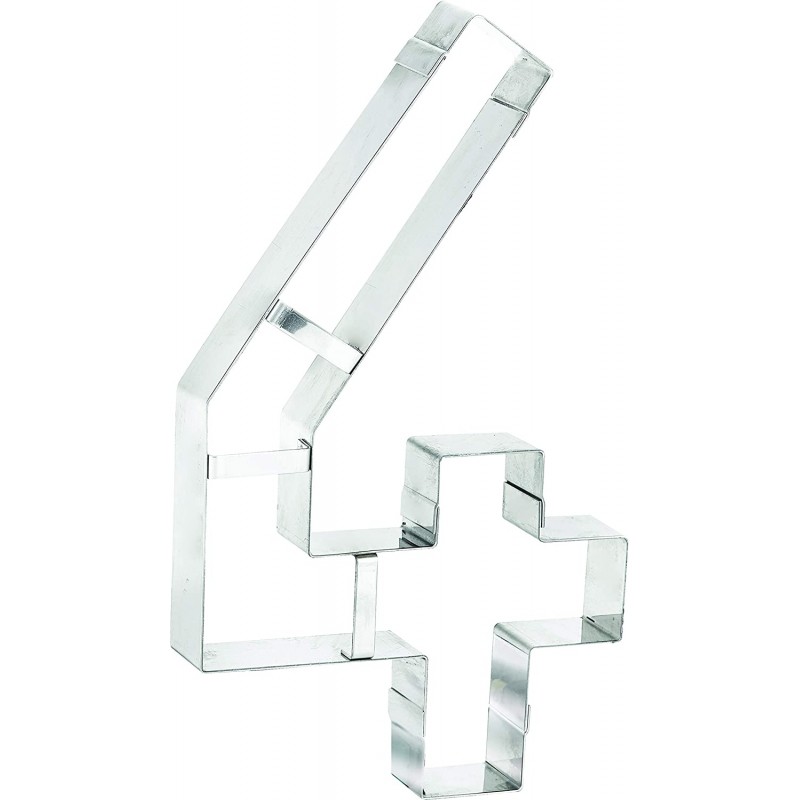 DECOUPOIR CHIFFRE INOX N°4 NUMBER CAKE