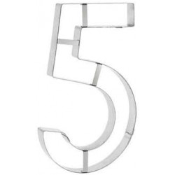 DECOUPOIR CHIFFRE INOX N° 5 NUMBER CAKE