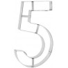DECOUPOIR CHIFFRE INOX N° 5 NUMBER CAKE