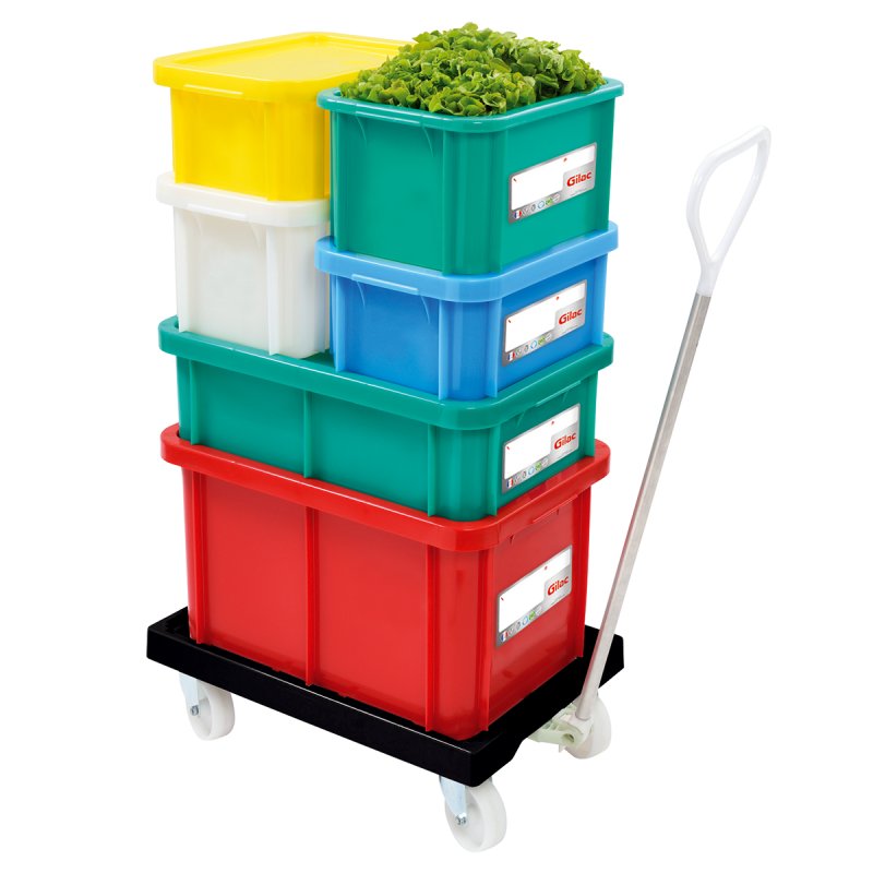 Socle 4 roues pivotantes