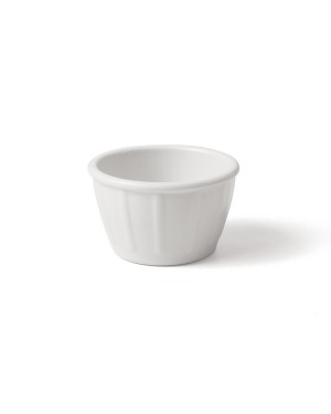SAUCIER ROND MELAMINE BLANC