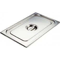 COUVERCLE INOX AVEC POIGNEE GN2/1