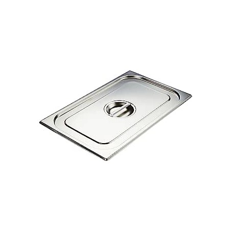 COUVERCLE INOX AVEC POIGNEE GN2/1